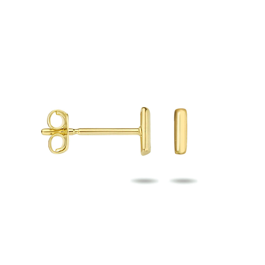 oorknoppen balkje 14K geelgoud