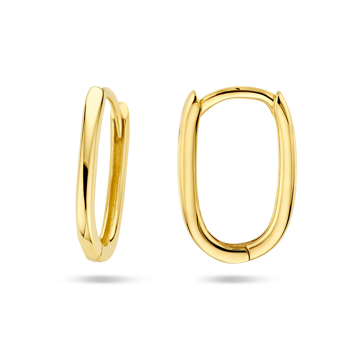 kolczyki koła paperclip 14K żółte złoto