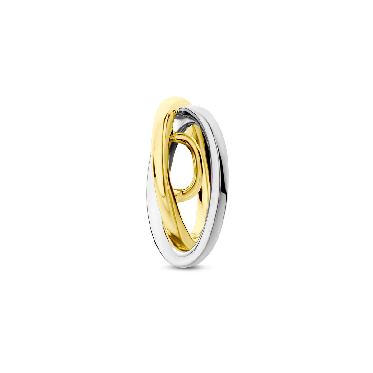 wisiorek diament 0.05ct h si 14K bicolor złoto żółte/białe