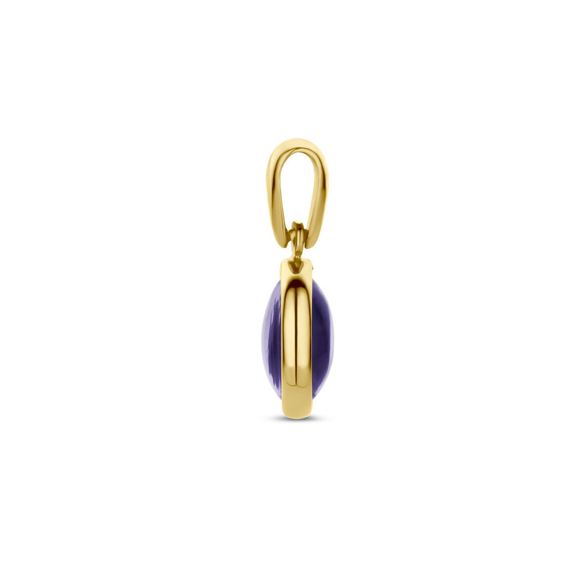 wisiorek ametyst 14K żółte złoto