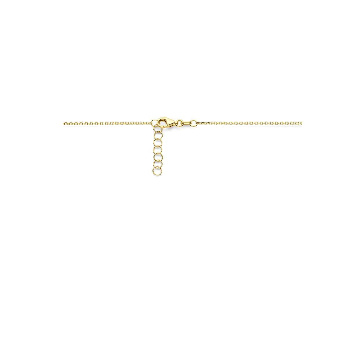 naszyjnik 42 + 2 cm poli/mat 14K żółte złoto