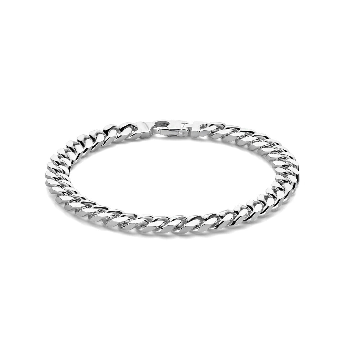 srebrna bransoletka męska gourmette 7,0 mm