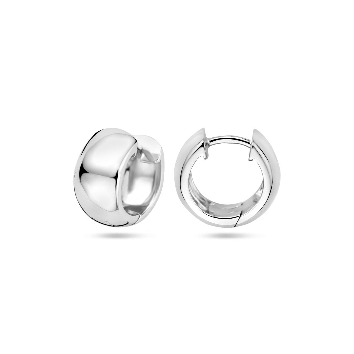 kolczyki koła 13,5 mm srebro rodowane