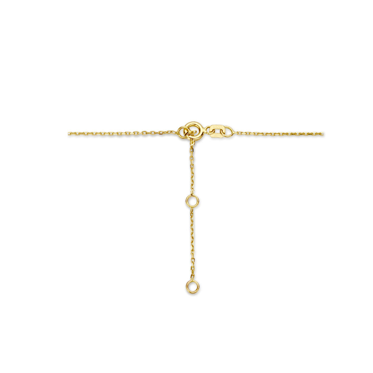 naszyjnik kuleczki z diamentowanym wykończeniem 2,5 mm 40 - 42 - 44 cm 14K żółte złoto