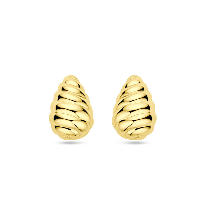 oorknoppen zilver verguld (geel)