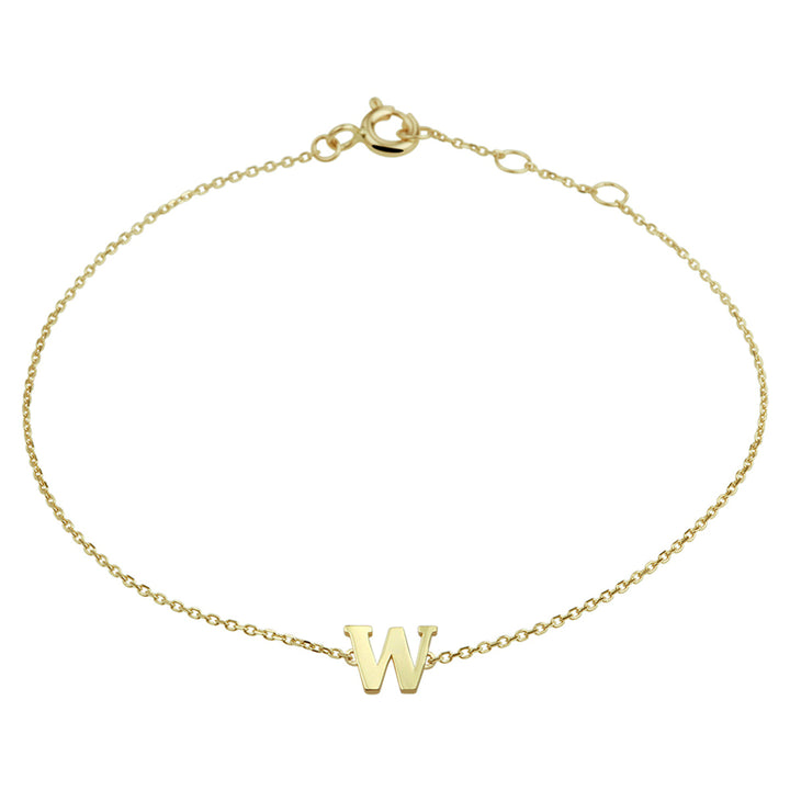 armband letter 14K geelgoud