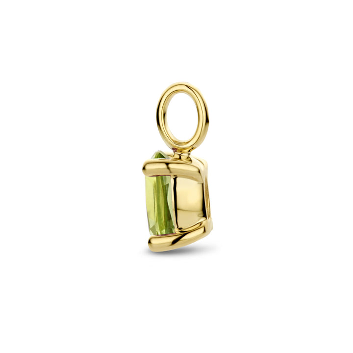 hanger peridot 14K geelgoud