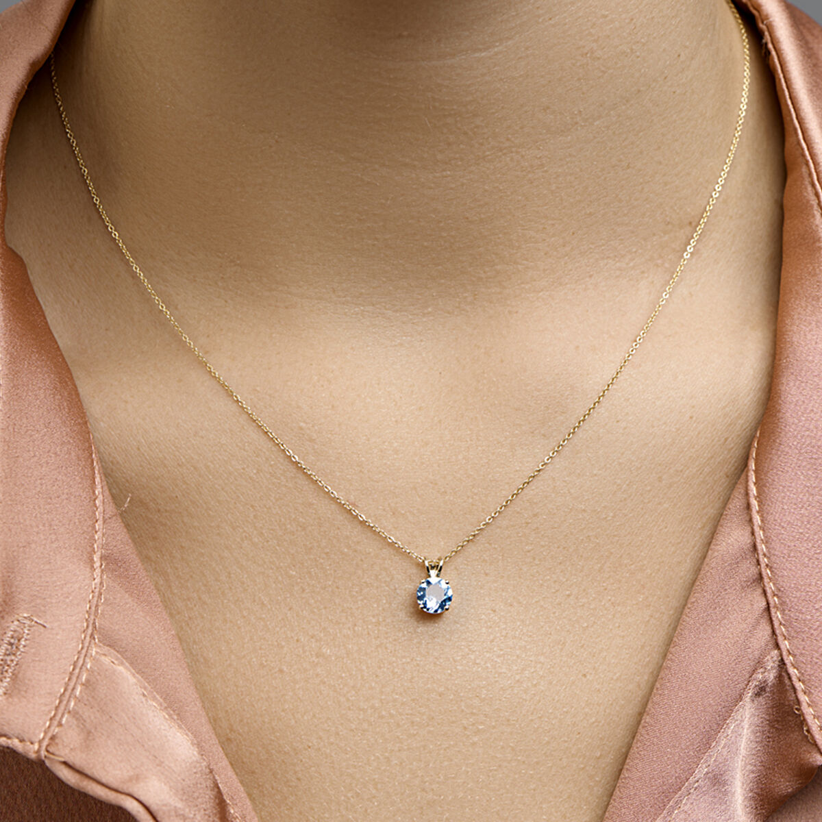 wisiorek topaz 14K żółte złoto