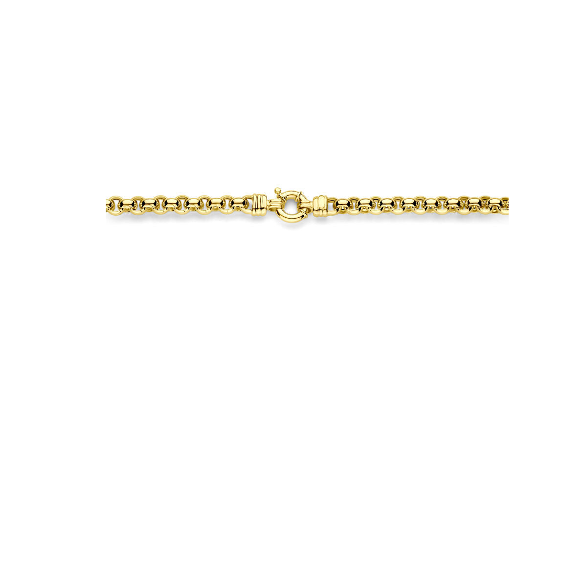 naszyjnik jasseron 7 mm 45 cm 14K żółte złoto