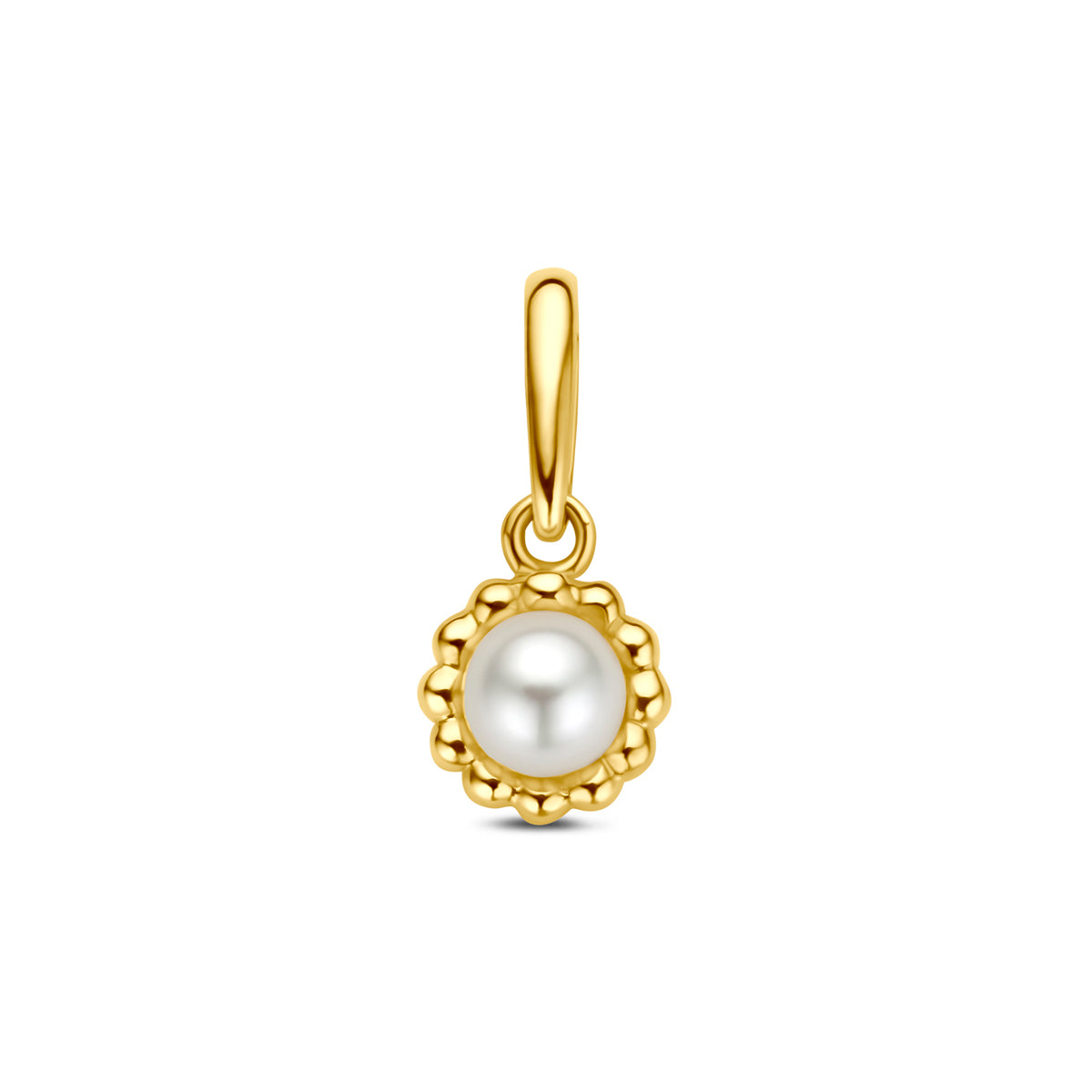 wisiorek z perłą 5,5 mm w złotym 14K