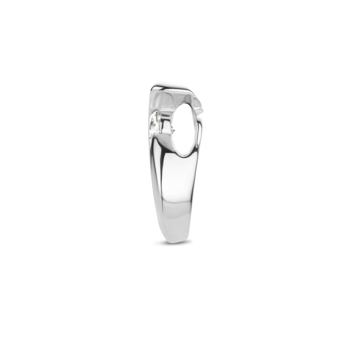 hanger druppel zirkonia zilver gerhodineerd