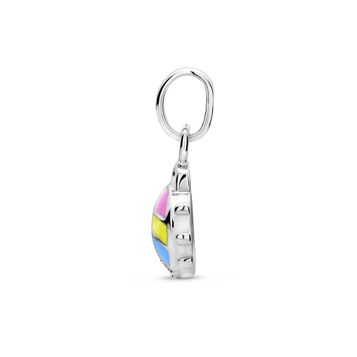 hanger lieveheersbeestje zirkonia zilver gerhodineerd
