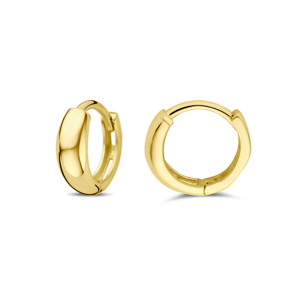 kolczyki koła 10 mm 14K żółte złoto