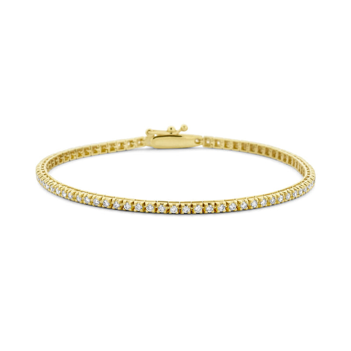 tennisarmband lab grown diamant 1.00ct g si 2,0 mm 17,5 cm 14K geelgoud
