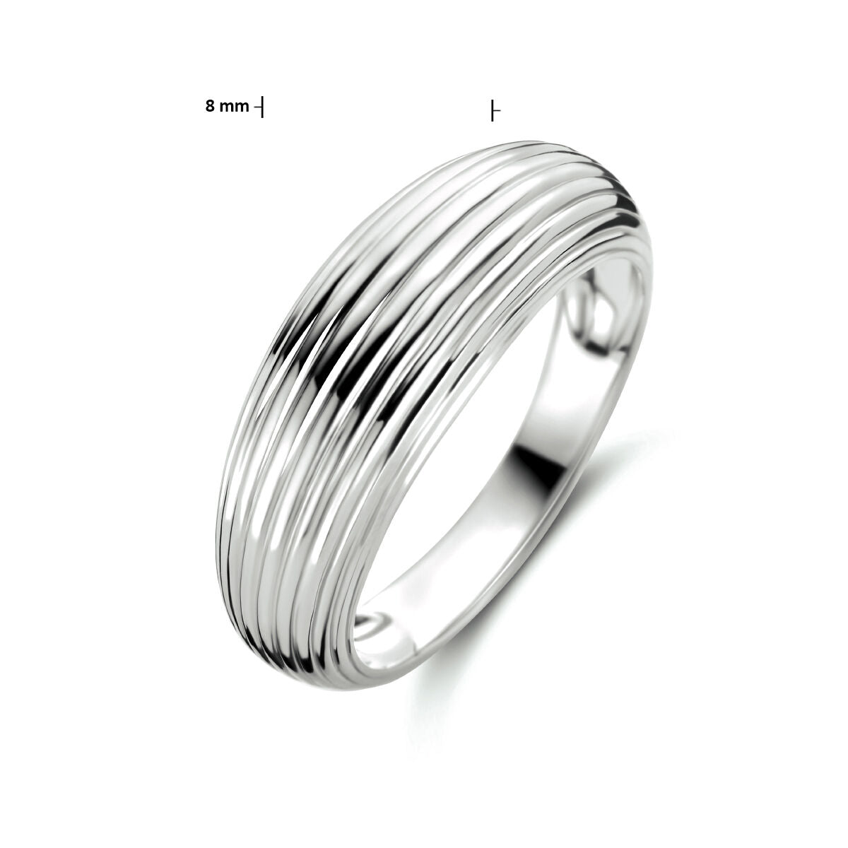 ring zilver gerhodineerd