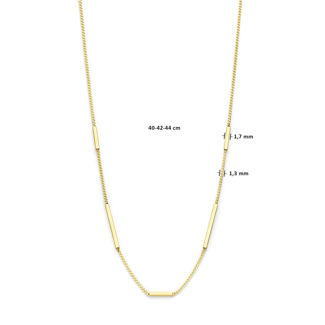 Gouden dames ketting 14K