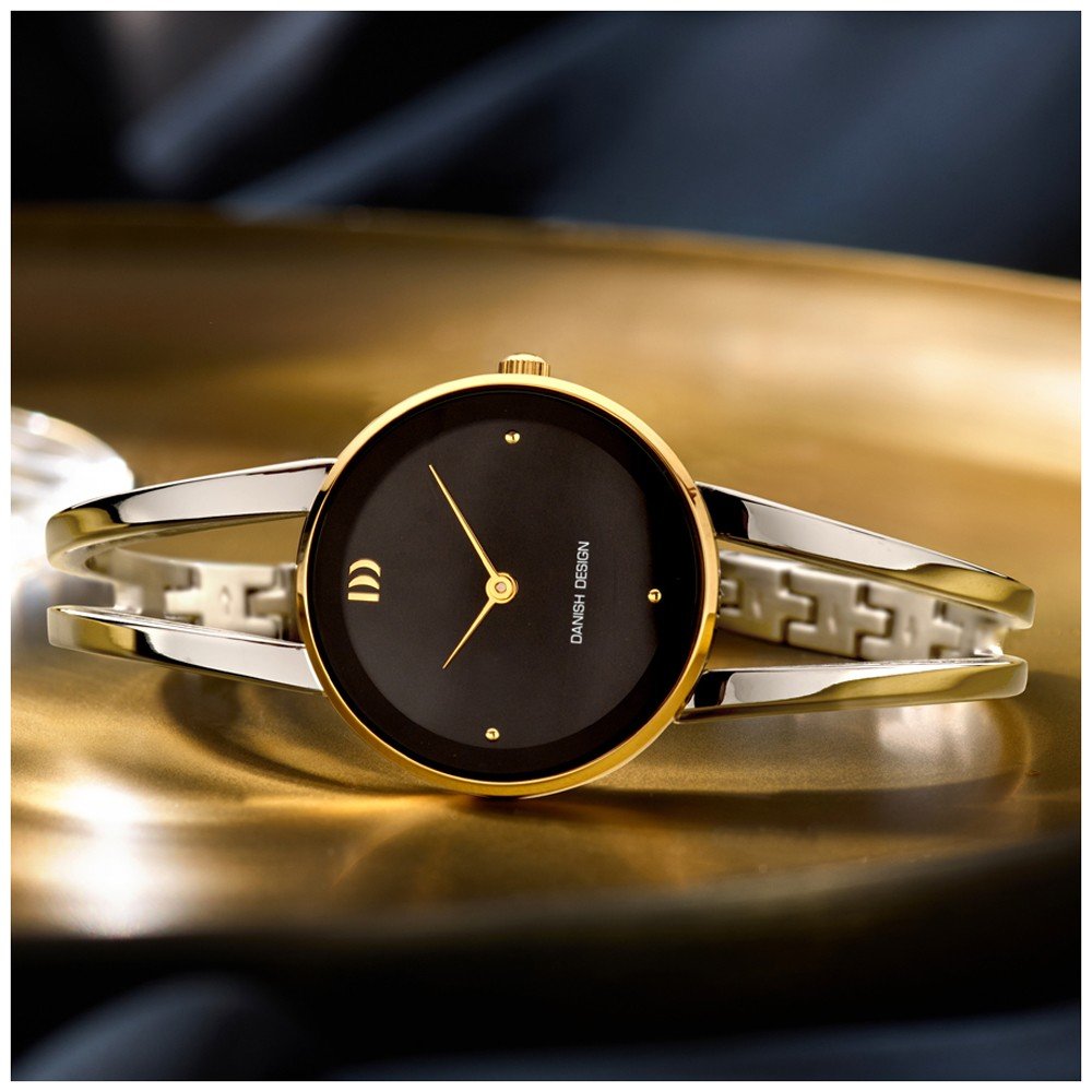 Danish design dames horloge zwarte wijzerplaat - IV73Q1295