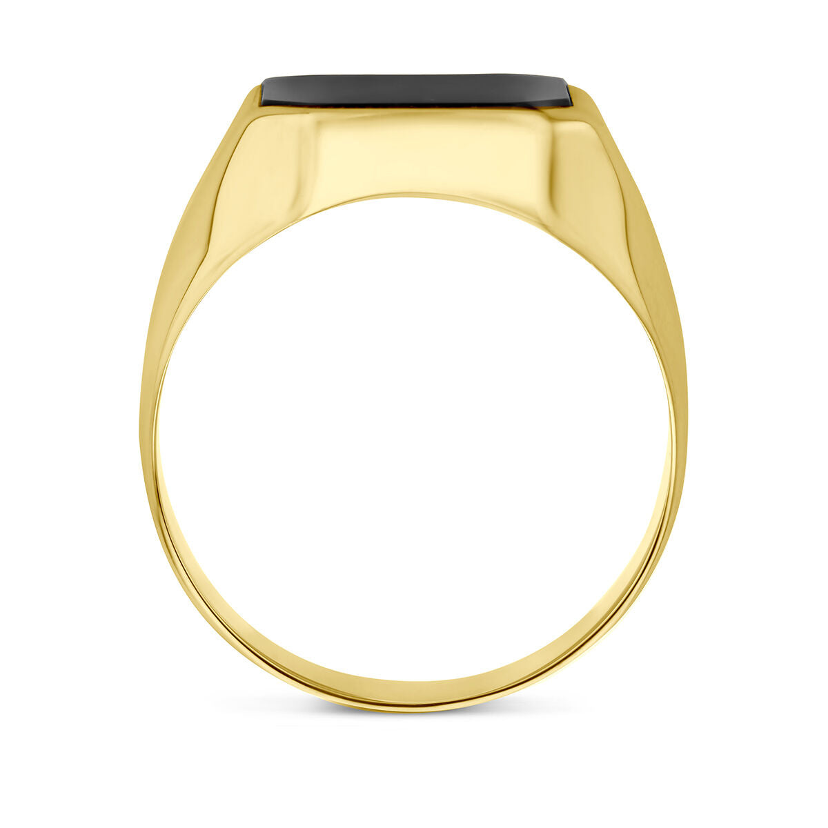 sygnet onyx 14K żółte złoto