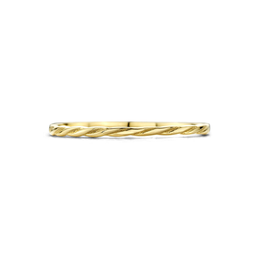 Geelgouden ring gedraaid 14K