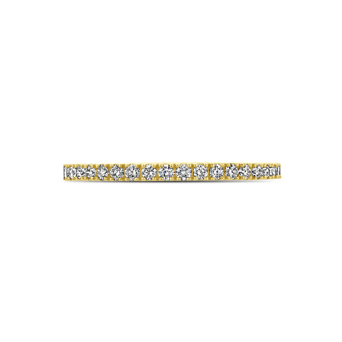 pierścionek diament 0.20ct h si 14K żółte złoto