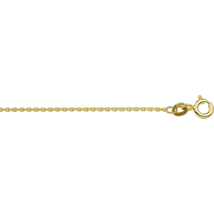 18k Geelgouden ketting met anker schakel