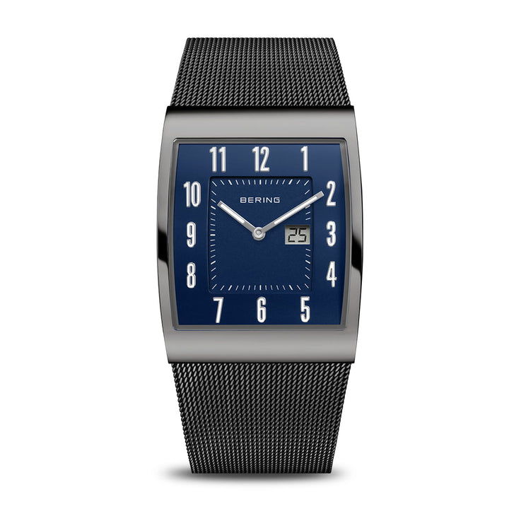 Bering heren horloge blauwe wijzerplaat - 52033-227