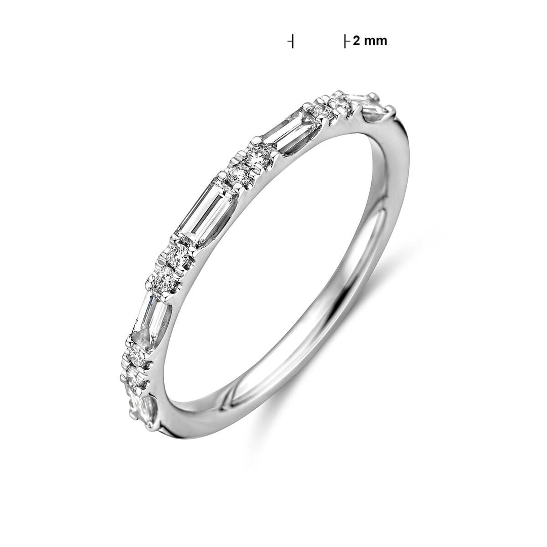 ring diamant 0.36ct h si 14K witgoud