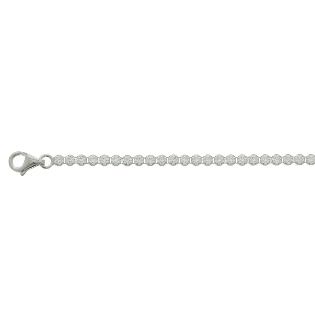 bransoletka cyrkonia 2,5 mm 18 cm