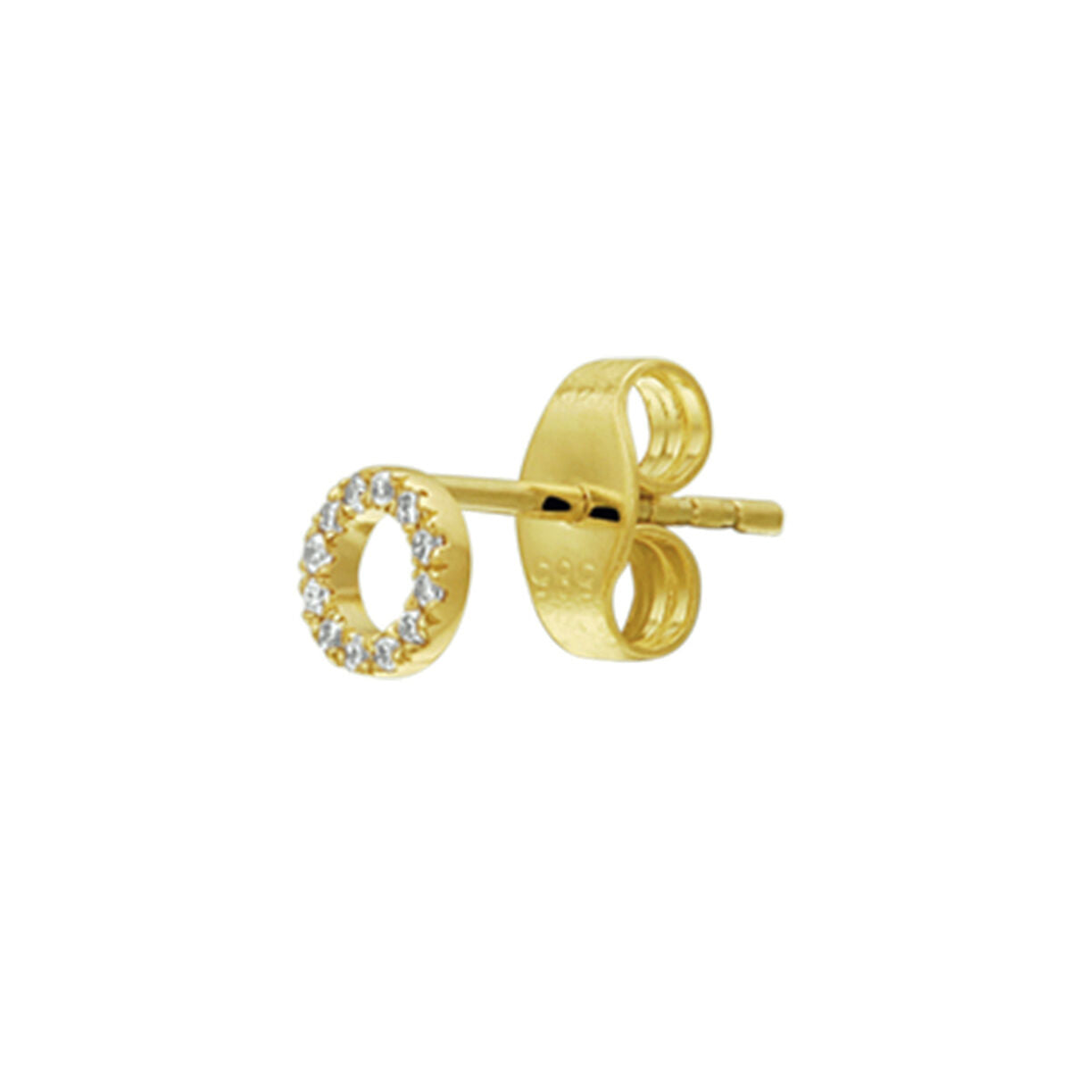 kolczyki diament 0.035ct h p1 za sztukę 14K żółte złoto