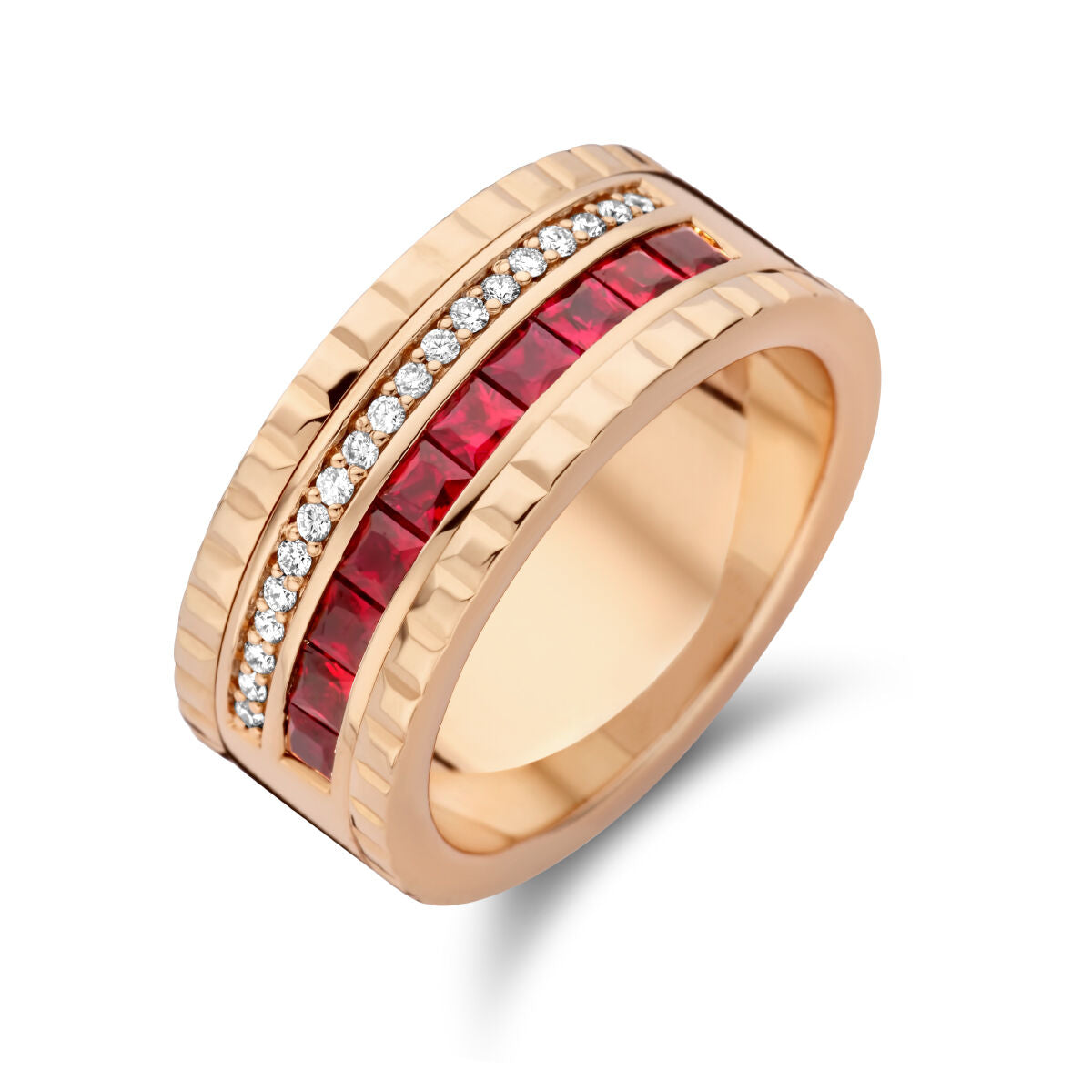 ring robijn en diamant