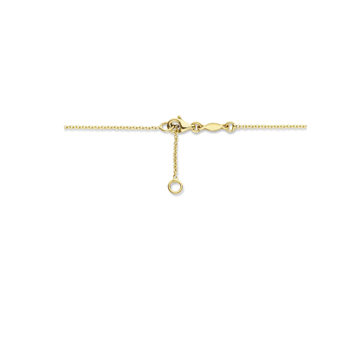 naszyjnik prostokąty 43 - 45 cm 1,3 mm 14K żółte złoto