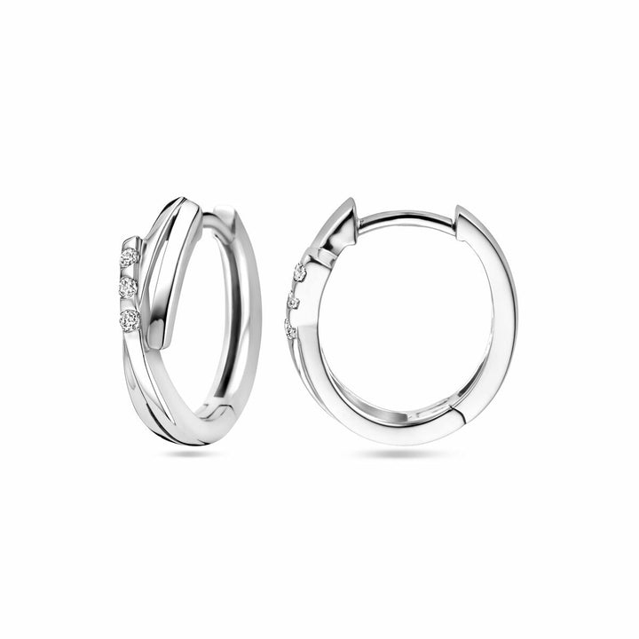 klapoorringen zirkonia zilver gerhodineerd
