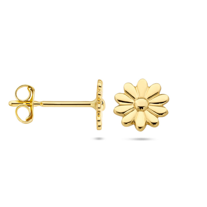 oorknoppen bloem 14K geelgoud