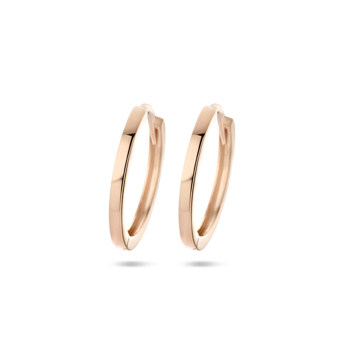 klapoorringen 14K roségoud