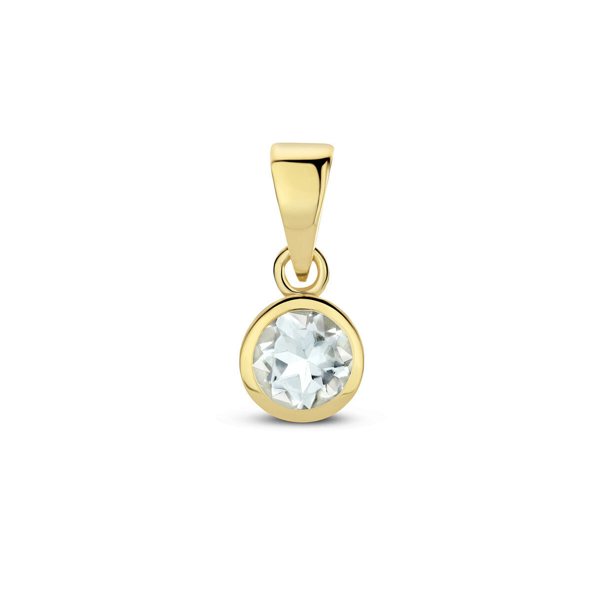 hanger met geboortesteen 14K geelgoud