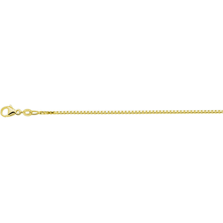 collier venetiaans 1,3 mm 41 + 4 cm 3 micron zilver verguld (geel)