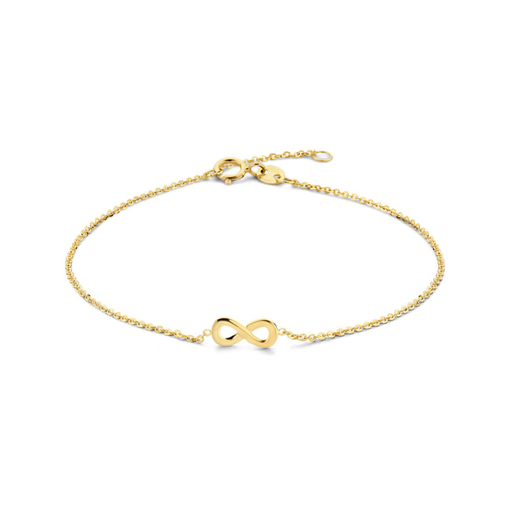 Gouden armband dames infinity 14K