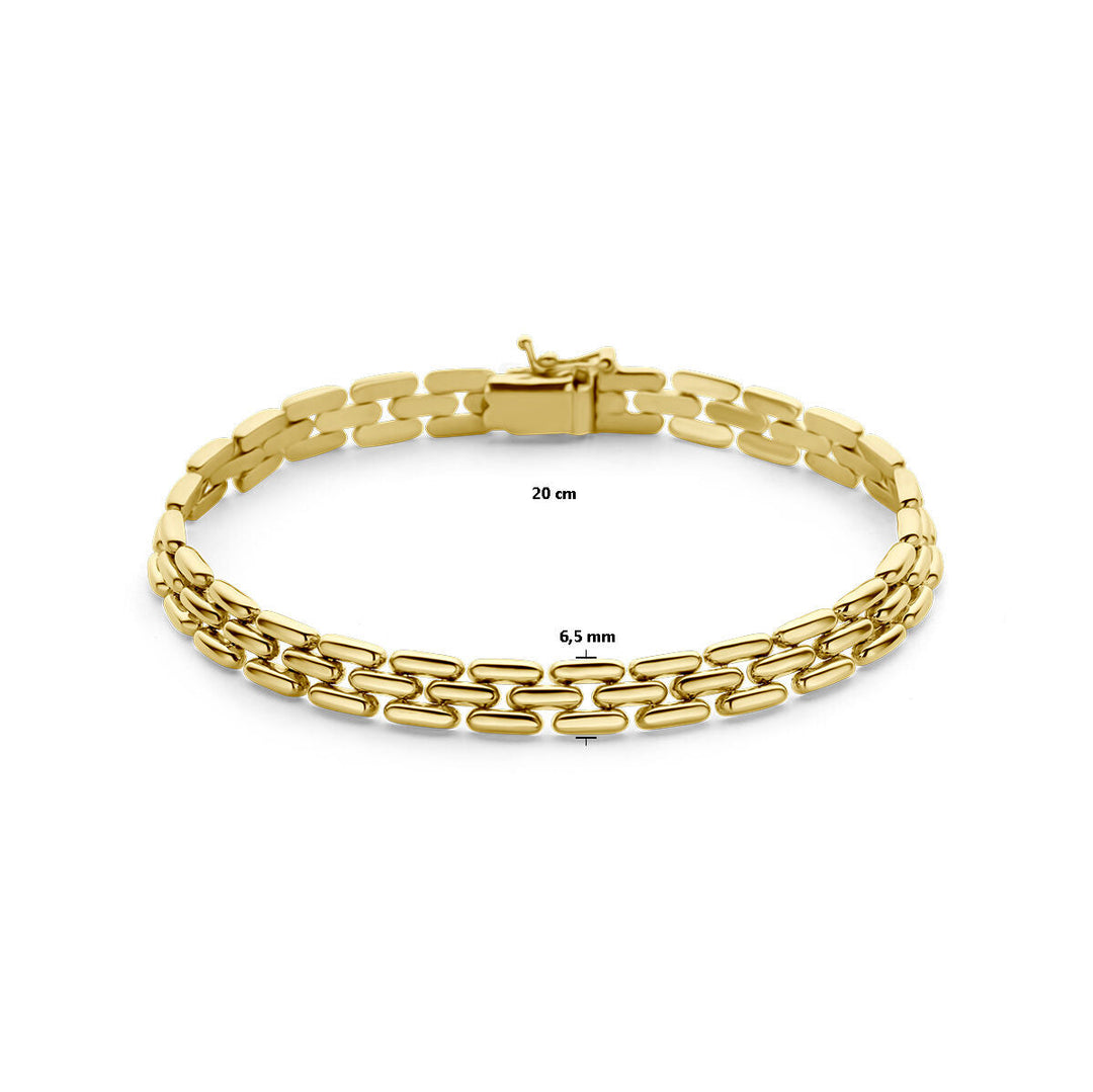 Gouden armband dames panter 14K