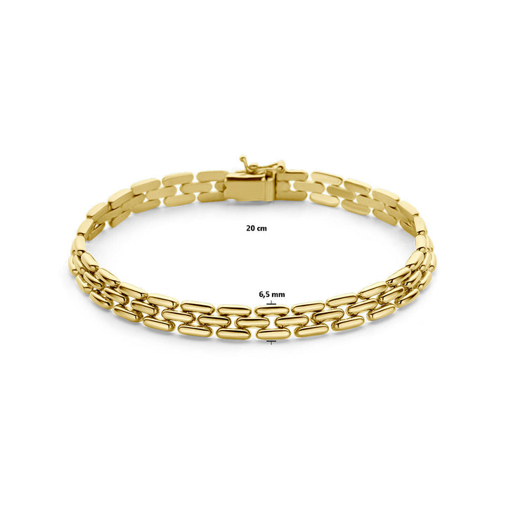 Gouden armband dames panter 14K