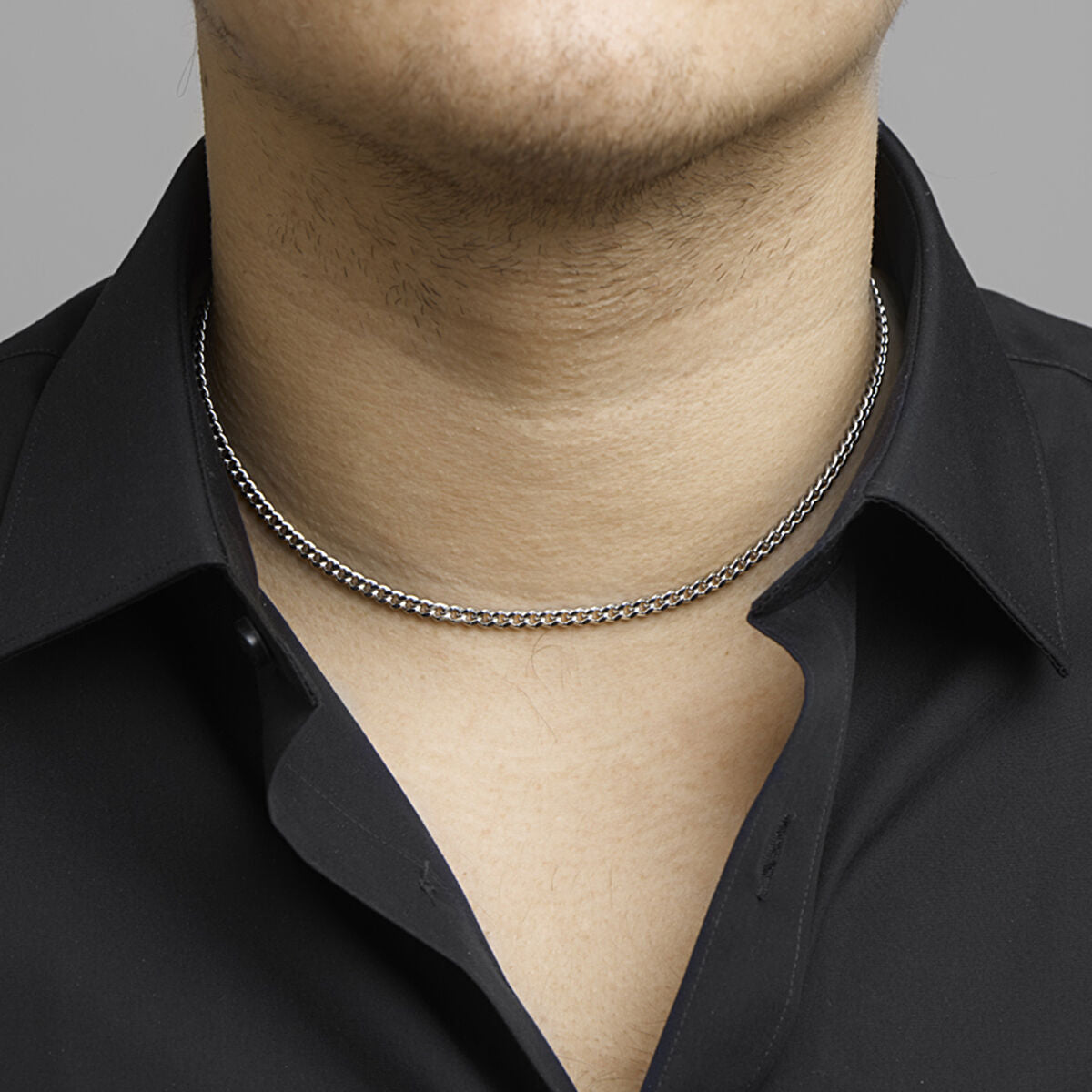 naszyjnik szlifowany gourmette 4,3 mm stal nierdzewna