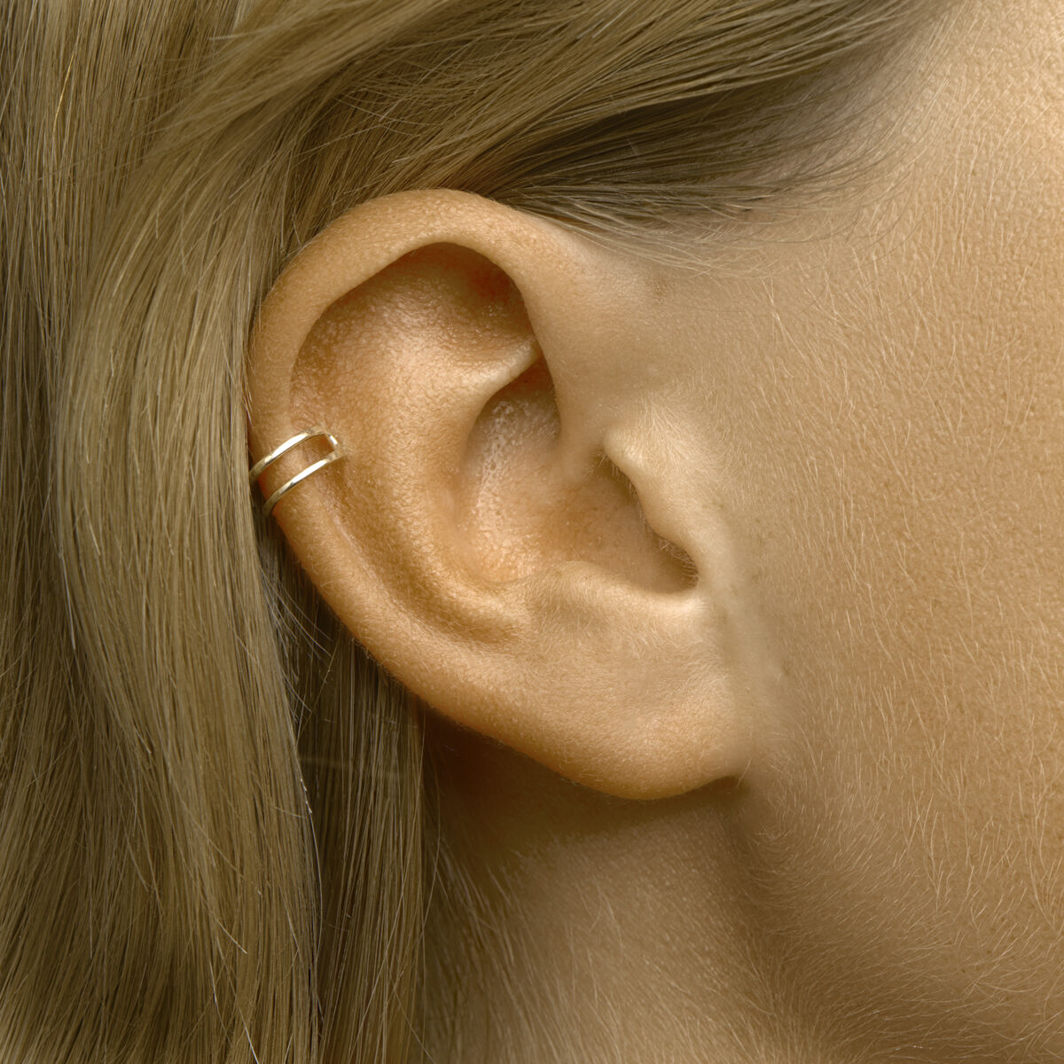 earcuff pojedynczy 14K żółte złoto