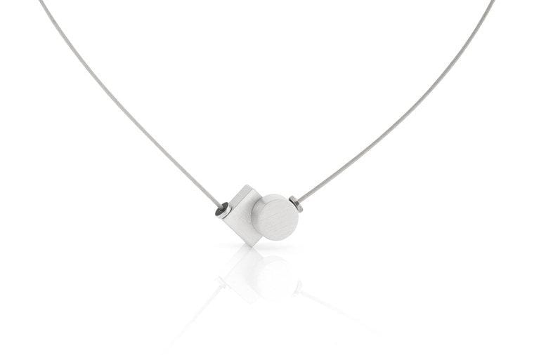Collier Rondje en vierkantje C204