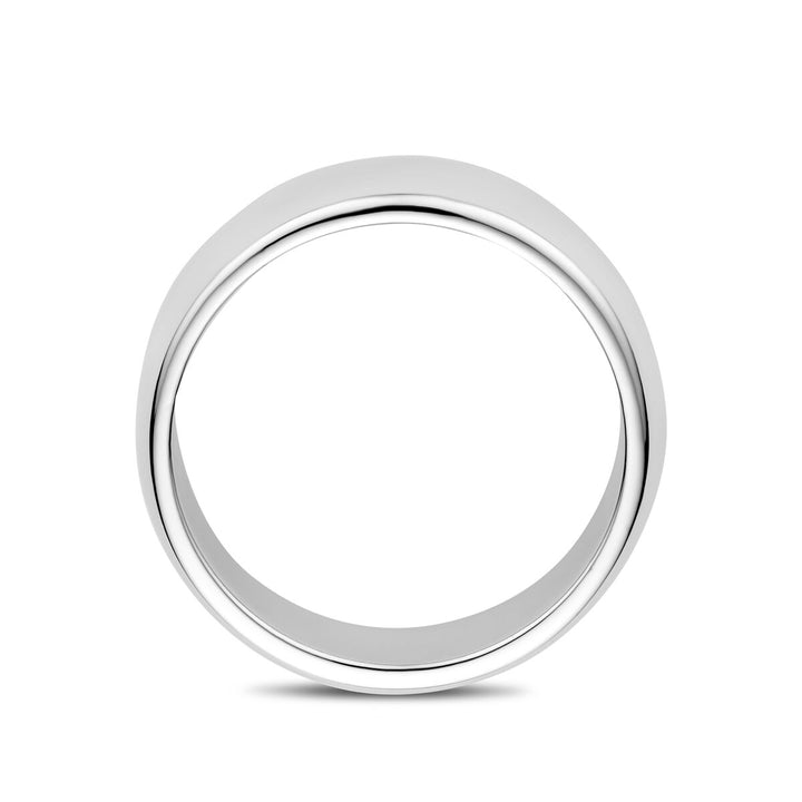 ring 7 mm zilver gerhodineerd