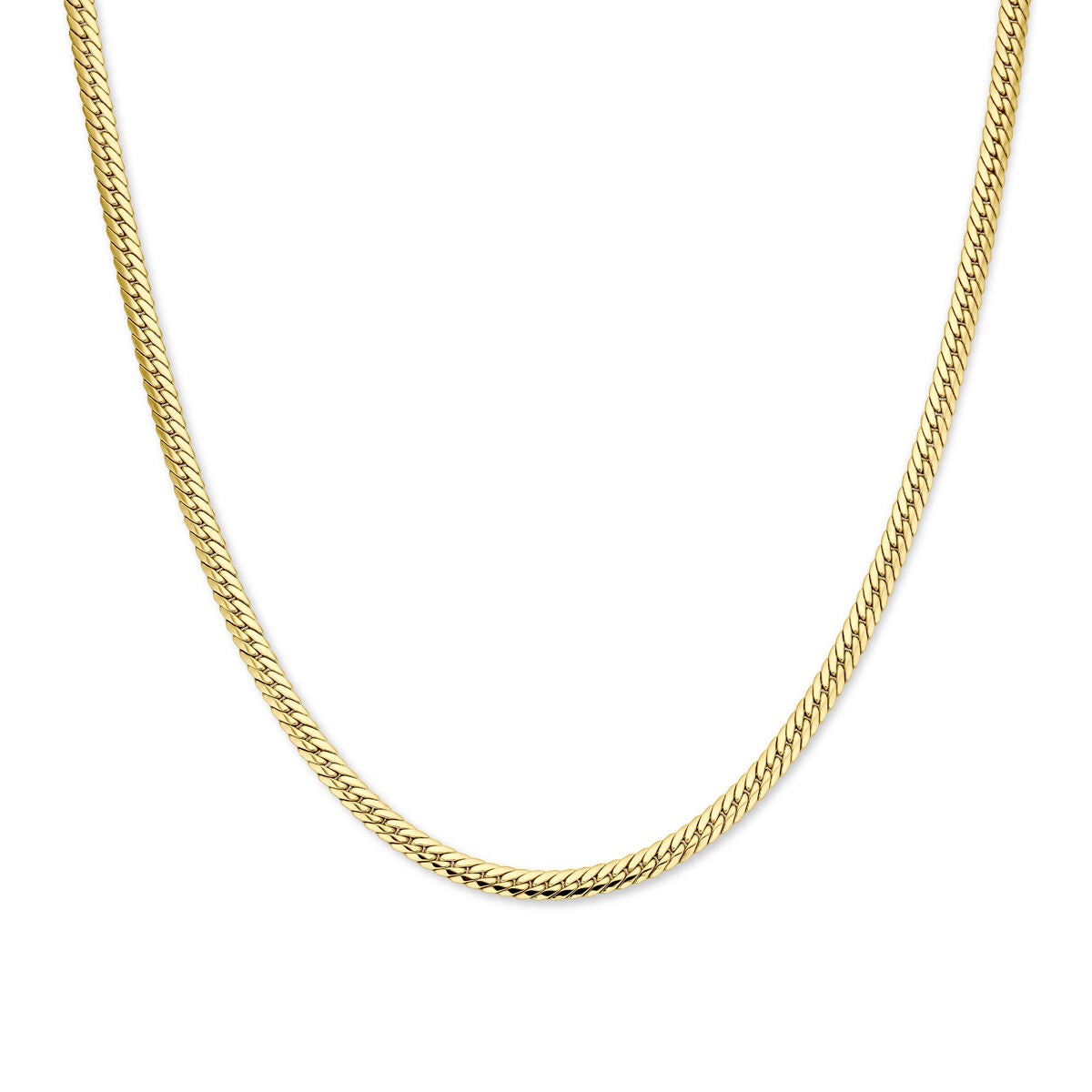 naszyjnik gourmette 5 mm 43 cm ze złotego 14K