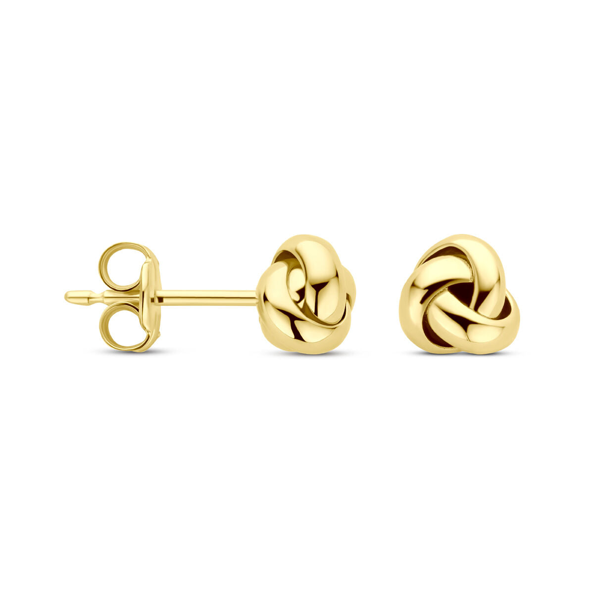 kolczyki wkrętki 5 mm 14K żółte złoto
