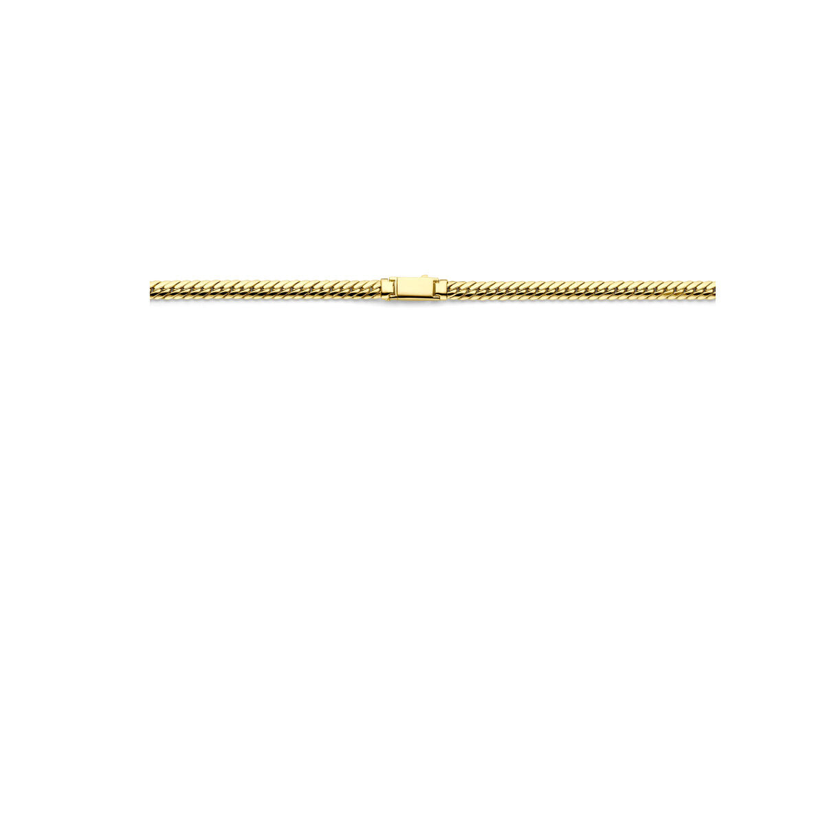 naszyjnik gourmette 5 mm 43 cm 14K żółte złoto