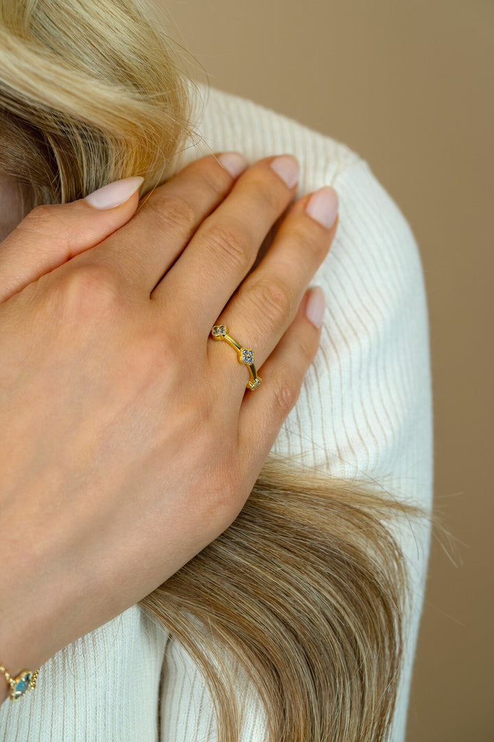 Zinzi Ring gold plated ZIR2662