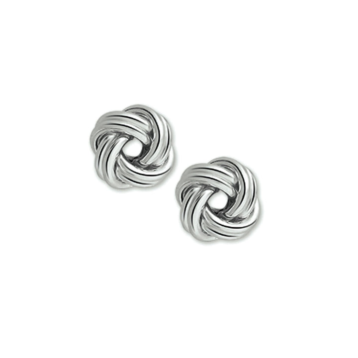 oorknoppen knoop zilver gerhodineerd