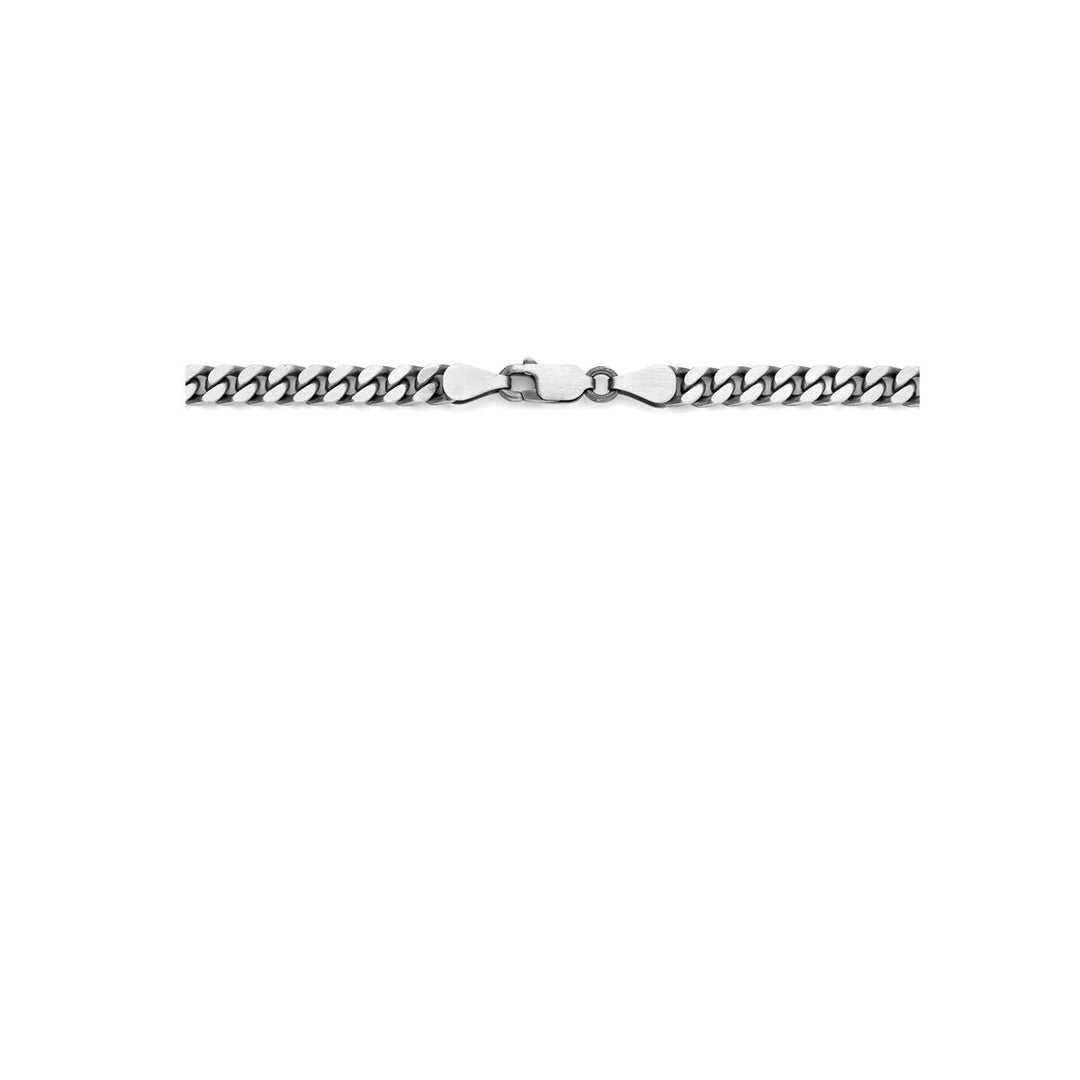 Zilveren ketting heren - collier oxi gourmette 6-zijdes geslepen 4,6 mm