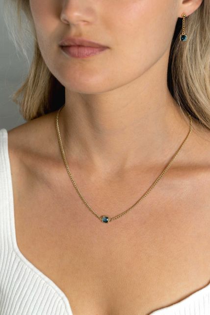 Zinzi Ketting Gold Plated Zic2417 G